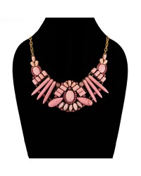 Pink Beaded Beach Necklace